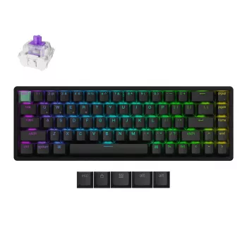 Keychron K6H-J1 65% Magnetic musta langallinen mekaaninen näppäimistö Gateron Hall Effect -kytkimillä