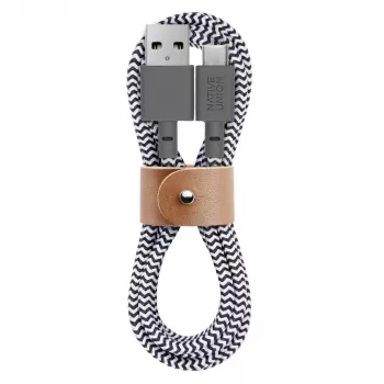 Native Union Belt Cable USB-A - USB-C 1,2 m Zebra