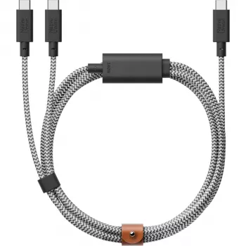 Native Union Belt Cable 140W USB-C–USB-C 2 m Zebra