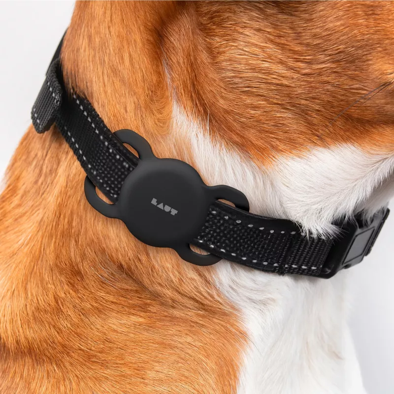 PICOM Laut Pet Tag - suojakotelo AirTagille (musta)