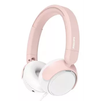 Philips TAK2000PK/00 vaaleanpunaiset on-ear-kuulokkeet lapsille äänenvoimakkuuden rajoittimella