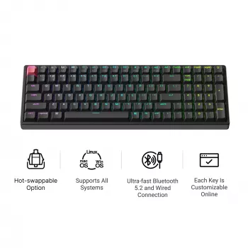Keychron K4X-J1 96% Red Switch RGB Hot-Swap mekaaninen näppäimistö