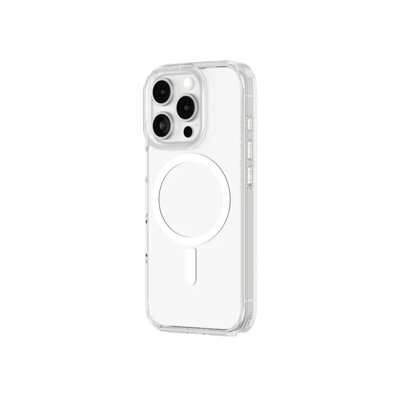 AMAZINGTHING Minimal Mag Case silikonikuori magneettirenkaalla iPhone 16 Pro - läpinäkyvä