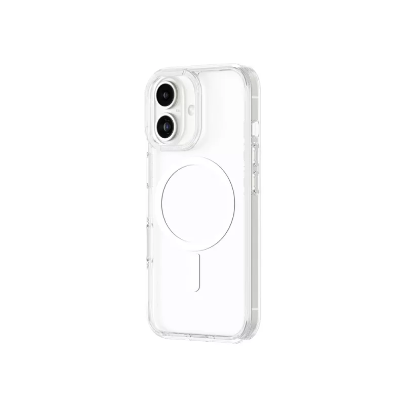 AMAZINGTHING Minimal Mag Case silikonikuori magneettirenkaalla iPhone 16 - läpinäkyvä