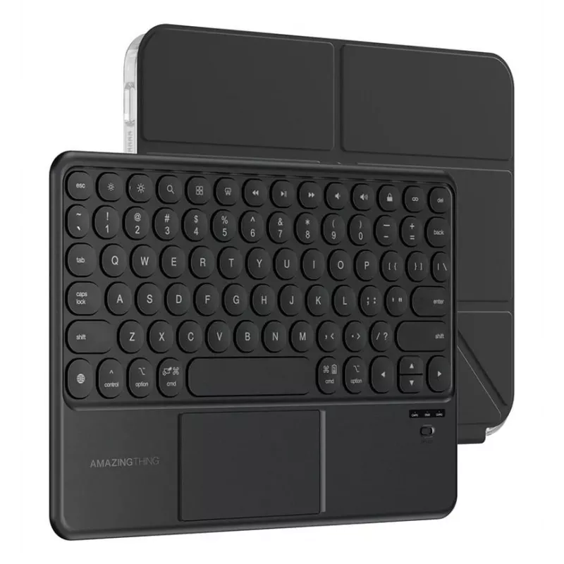 AMAZINGTHING Minimal Case Keylite Combo -näppäimistökotelo iPad Air 13 M3/M4 (2025/2026) - Musta
