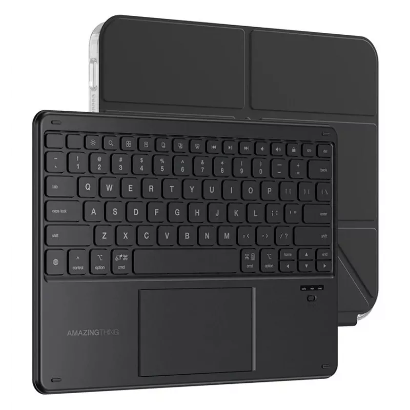 AMAZINGTHING Minimal Case Keylite Combo -näppäimistökotelo iPad 11 2025 - Musta