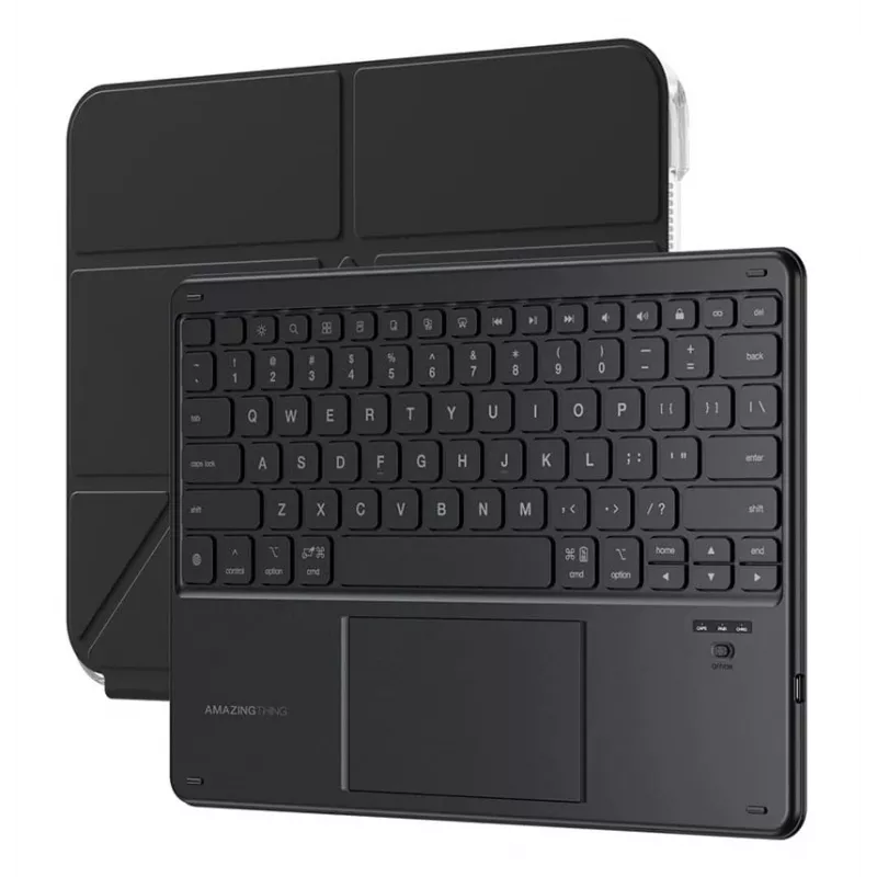 AMAZINGTHING Minimal Case Keylite Combo -näppäimistökotelo iPad 11 2025 - Musta