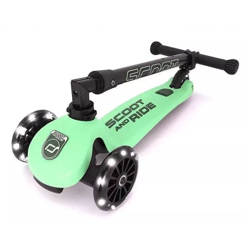 Scoot & Ride Highwaykick 3 LED Kiwi 3-pyöräinen potkulauta