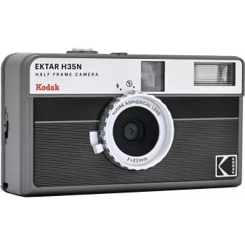 Kodak EKTAR H35N kamera raidallinen musta