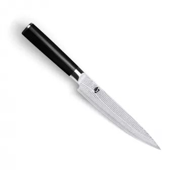 KAI Shun Classic leikkuuveitsi 23 cm (9 tuumaa) VG-10 Damaskusteräs Pakkawood-kahva