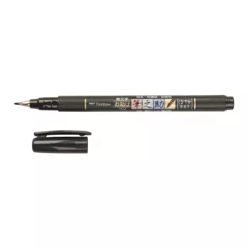 Tombow Fudenosuke sivellinkynä pehmeä kärki musta