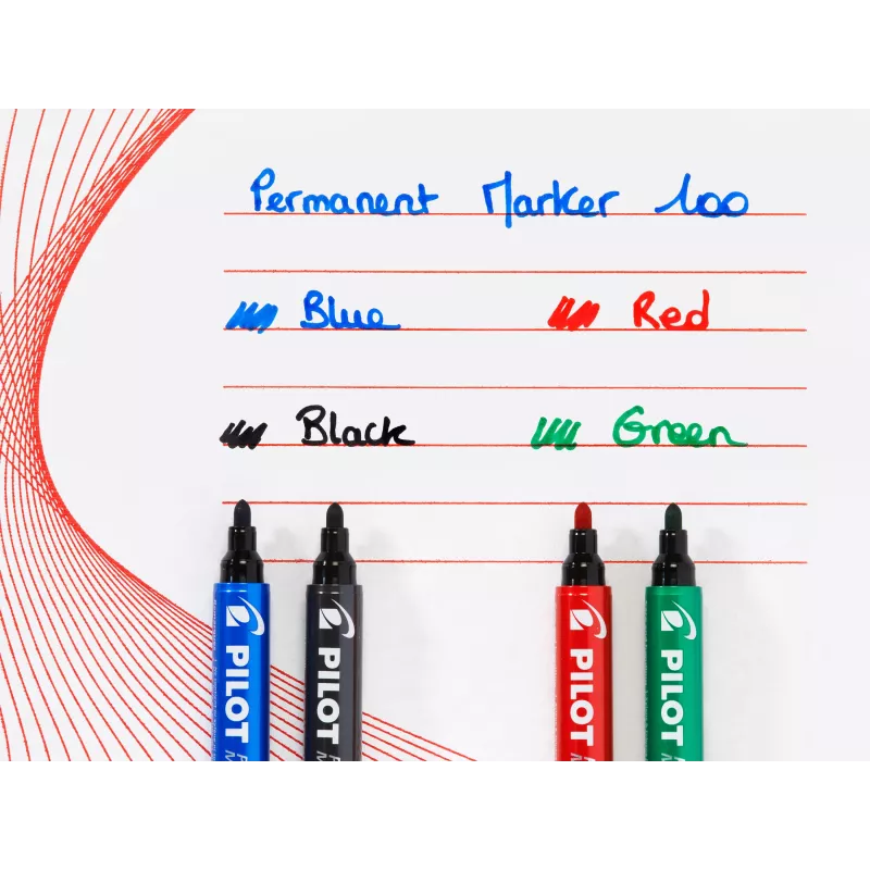 Pilot Pen 100 pysyvä tussi vihreä 1,0 mm