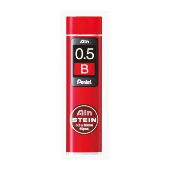 Pentel C275-BO Super Hi-Polymer lyijytäytteiden täyttöpakkaus - punainen - 0,5 mm - 40 täytettä - laatikko