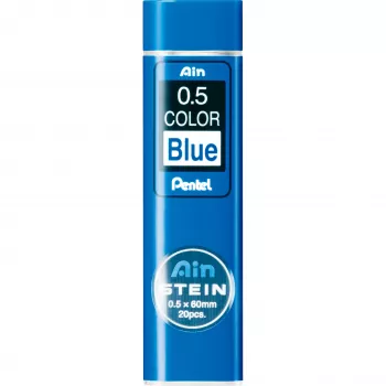 Pentel Ain Stein värillinen lyijytäyte 0,5 mm sininen 20 täytettä