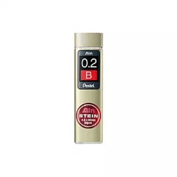 Pentel Ain Stein lyijytäytekynän täyte 0,2 mm kovuus B 20 täytettä musta