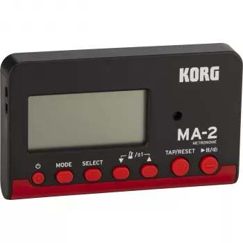 Korg MA2-BKRD LCD-taskudigitaalimetronomi musta/punainen