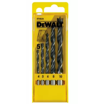DEWALT DT4535 puupora-sarja 5-osainen 4-10 mm