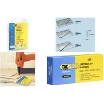 TACWISE 18 gauge naulaimen naulat 30 mm sinkitty, 5 000 kpl, yhteensopiva pneumaattisten naulainten kanssa - 1 pakkaus (0397)