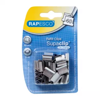 Rapesco RC4050SS 4-reikälävistin, ruostumaton teräs, 40 arkkia, 50 kpl, 125 mm, 80 mm