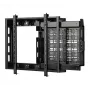 B-TECH BT7883/B lattanäytön seinäteline ulosvedettävällä AV-hyllyllä, VESA 600x400, 70 kg, musta