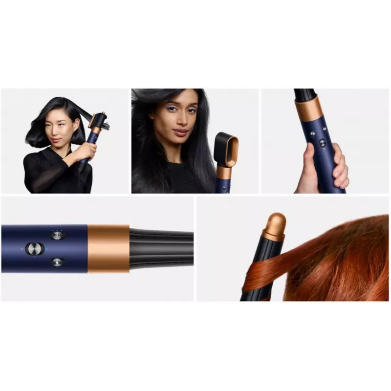 Dyson Airwrap -monitoimistyleri Straight+Wavy Prussian Blue/Copper