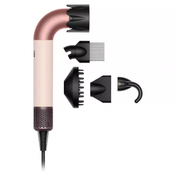 Dyson Supersonic R Curly+Coily hiustenkuivaaja pastellinpunainen / ruusukulta