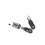 Ergonomic Solutions SpacePole Kensington T-Bar -lukko MultiClipille - hopea/musta