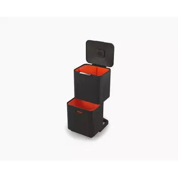Joseph Joseph Totem Max 60L musta jäte- ja kierrätysastia