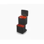 Joseph Joseph Totem Max 60L musta jäte- ja kierrätysastia