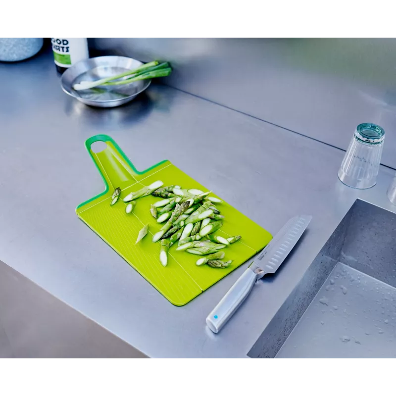 Joseph Joseph Chop2Pot Plus vihreä taitettava leikkuulauta
