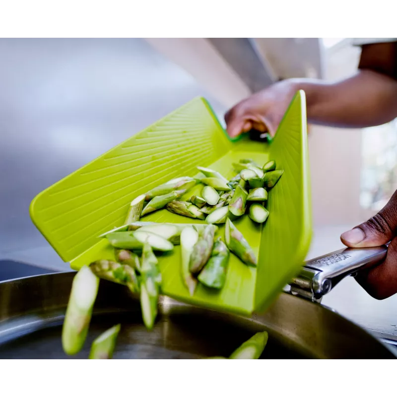 Joseph Joseph Chop2Pot Plus vihreä taitettava leikkuulauta
