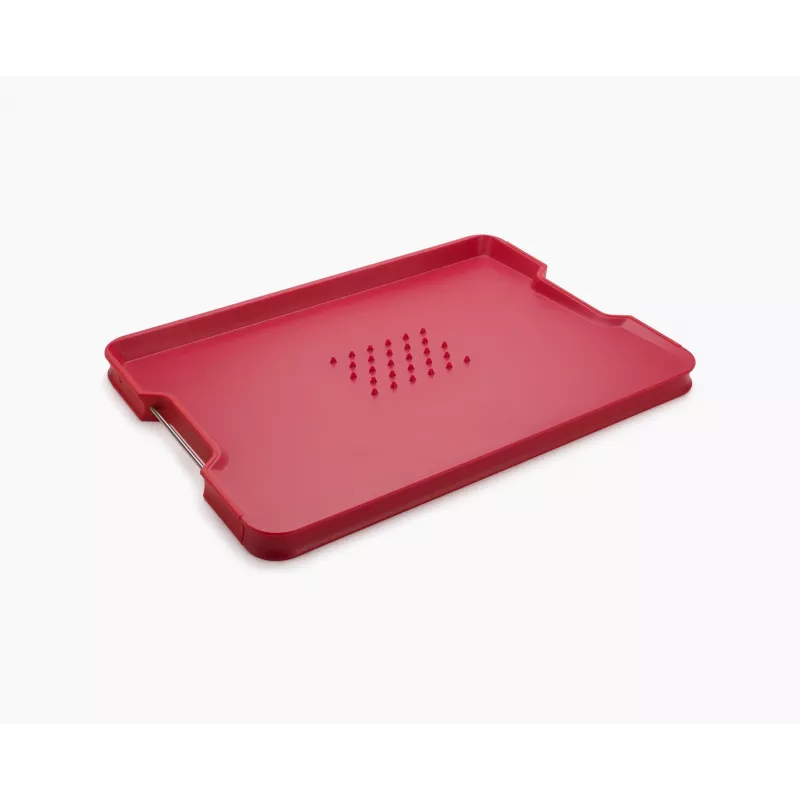 Joseph Joseph Cut&Carve Plus kaksipuolinen XL-leikkuulauta punainen
