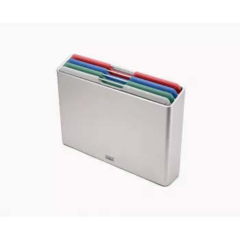 Joseph Joseph Folio Steel L leikkuulautasetti, 4 lautaa, hopea