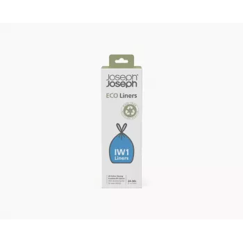 Joseph Joseph IW1 24-36L harmaat kierrätysmuoviset roskapussit (20 kpl:n pakkaus)