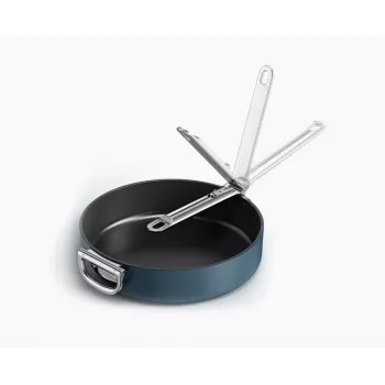 Joseph Joseph Space Fold Handle keraaminen tarttumaton 28 cm sininen paistinpannu