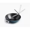 Joseph Joseph Space taittuva kahva keraaminen tarttumaton wok 32 cm sininen