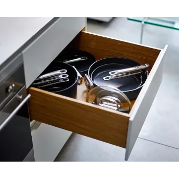Joseph Joseph Space Fold Handle keraaminen tarttumaton 2-osainen sininen paistinpannusarja