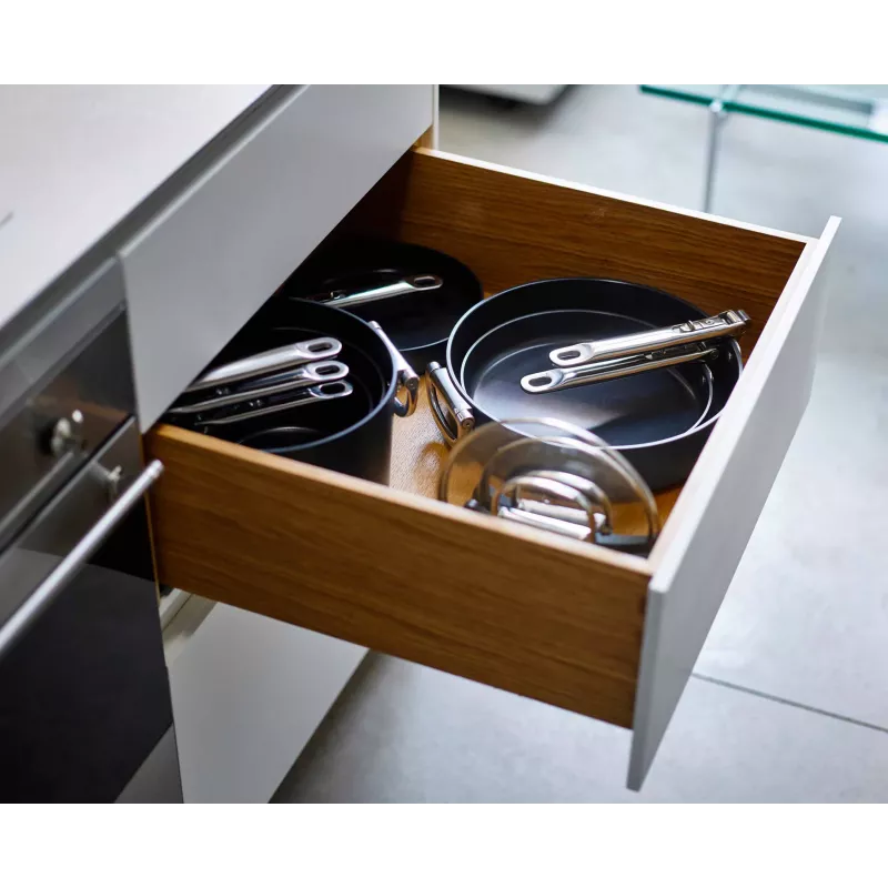 Joseph Joseph Space Fold Handle keraaminen tarttumaton 2-osainen sininen paistinpannusarja