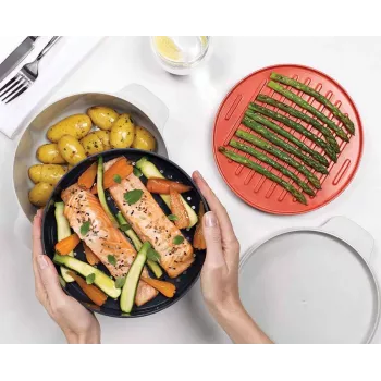 Joseph Joseph M-Cuisine 4-osainen oranssi mikroaaltokeittosetti