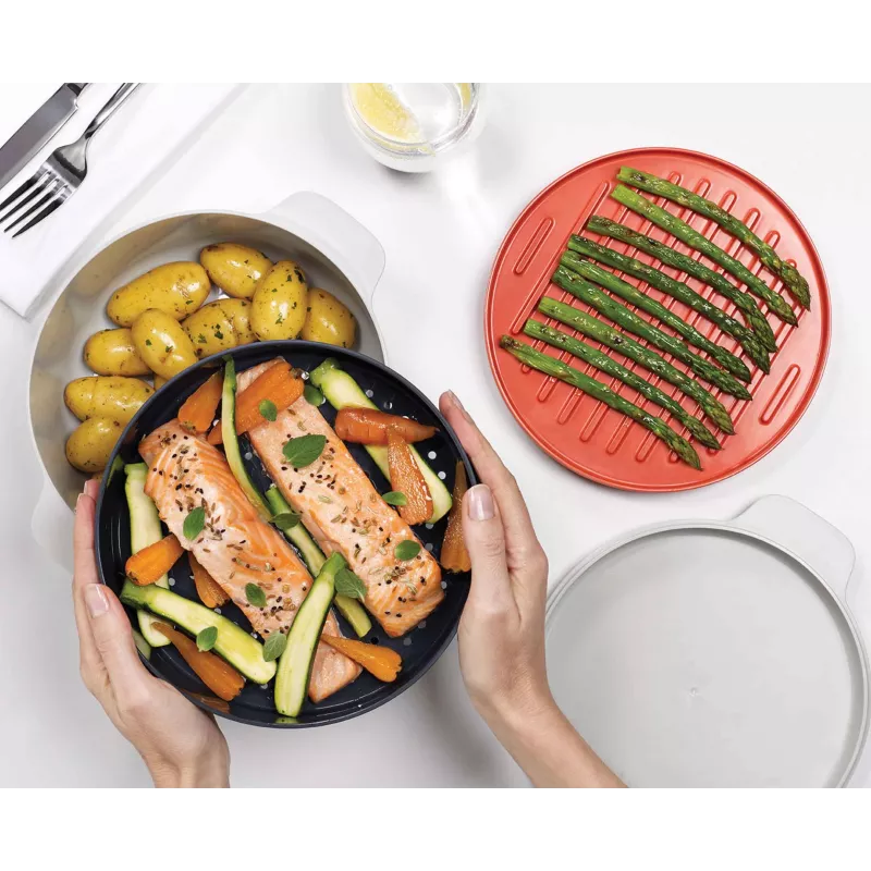 Joseph Joseph M-Cuisine 4-osainen oranssi mikroaaltokeittosetti