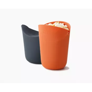 Joseph Joseph M-Cuisine 2-osainen oranssi mikroaaltopopcorn-valmistussetti