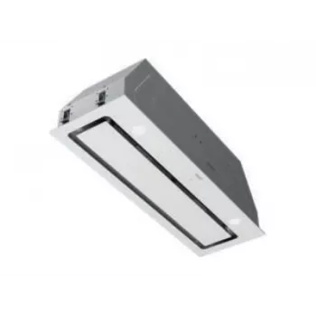 Cata GA DUAL 90 WH seinäliesituuletin, 90 cm, 805 m³/h, ruostumaton teräs valkoisella lasilla