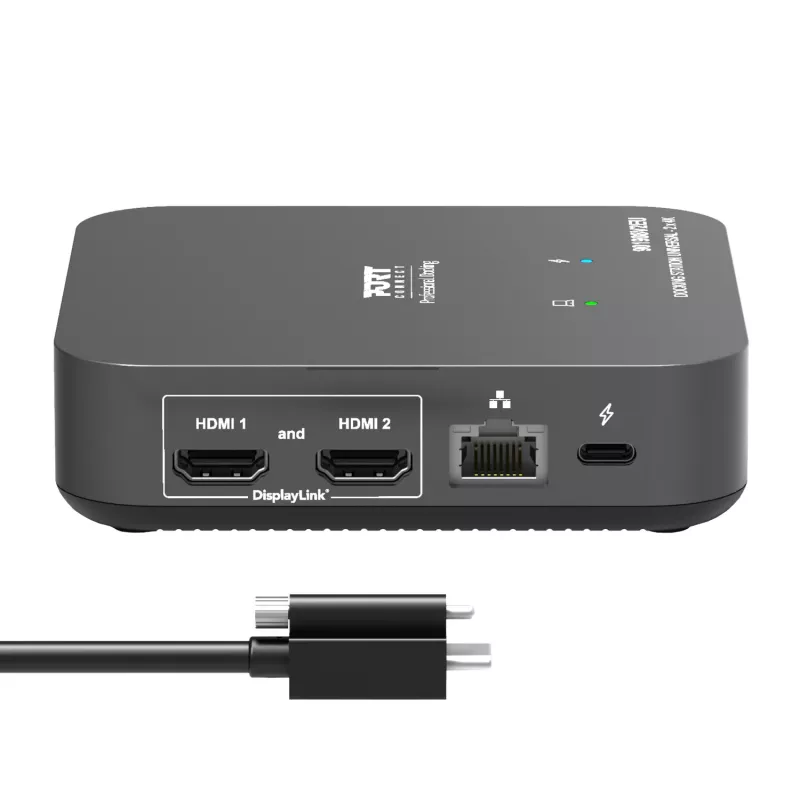 PORT Designs yleinen telakointiasema - 2 x 4K 2 HDMI virtalähteellä - EU