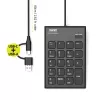 PORT Designs PORT Connect numeronäppäimistö USB-C musta