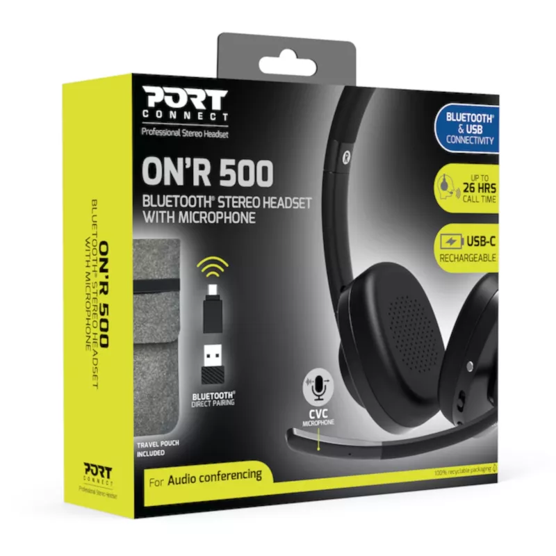 PORT Designs PORT Connect ON'R 500 - kuulokkeet - on-ear - Bluetooth