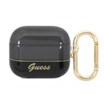 Guess Apple AirPods 3 Translucent -kotelo musta