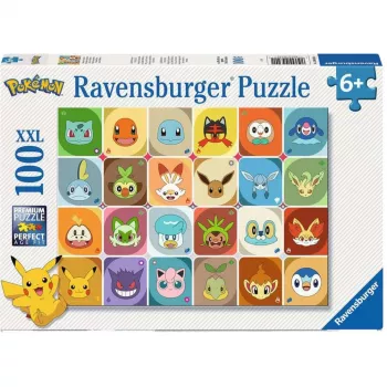 RAVENSBURGER lasten palapeli Pokémon Faces (100 palaa)