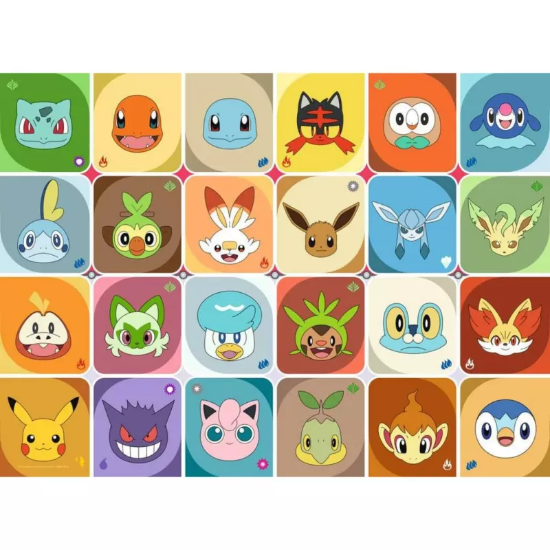 RAVENSBURGER lasten palapeli Pokémon Faces (100 palaa)