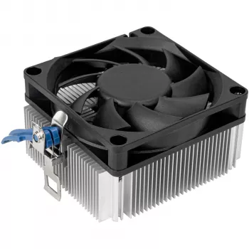 SILVERSTONE TECHNOLOGY SST-NT09-AM5 matala CPU-jäähdytin, 92mm tuuletin, 2 lämpöputkea, AMD AM5, musta