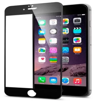 EVELATUS Apple iPhone 6/6s 2.5D Full Cover Japan Glue Glass Anti-Static musta